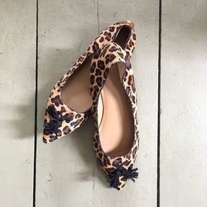 Women's J. Crew hair on hide flats 8.5